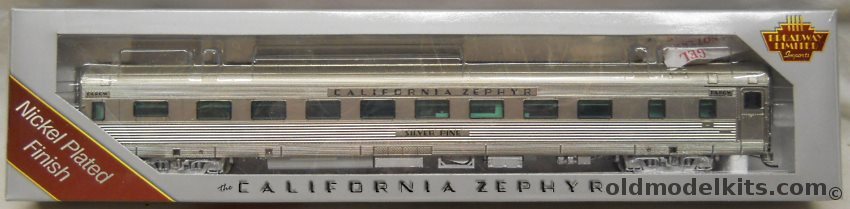 Broadway Limited 1/87 California Zephyr 16 Section Sleep 1121 Silver Pine - HO Scale, 1520 plastic model kit